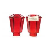 1880 Aztec House, Tombstone, A.T Red Lamp Globes