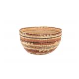 Yurok Klamoth Indian Polychrome Woven Basket 1920-