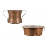 Ca. 19th - 20th C. Copper Kindling or Coal Basins