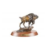 Con Williams "Bison" Bronze Sculpture c. 1999