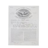 Phoenix Assurance Co. Issued Insurance Paper 1885