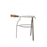 Antique Brass Forged Iron Phoenix Trivet, 1800s