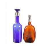 Ca. 1880-1890 Tombstone Silvered Rye Bottles (2)