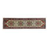 Antique Persian Serapi Hand-knotted Wool Runner