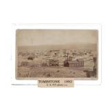 Rare C. S. Fly Boudoir Card of Tombstone, 1882