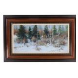 Robert Krieg (1948-2012) Framed Acrylic on Board