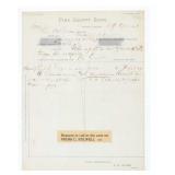 Frank Stilwell (Cochise Cowboy) Calling Note Paper