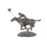 U.S. Cavalryman Guide-On Battle Charge Sculpture