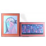 Helen Hardin (1943-1984) Two Framed Prints 1981-82