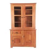 Antique Rustic Step-Back Cupboard, ca. 1890s-1900s