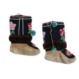 Blackfoot Indian Beaded Embroidered Moccasins
