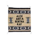 Vintage Navajo Wide Ruins Chinle Hand Woven Rug