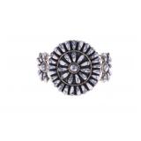 Navajo Silver White Buffalo Turquoise Bracelet