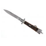 Bargeon Inox French Stiletto Switchblade Faux Stag