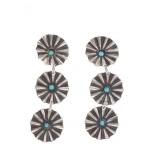 Navajo Sterling & Cripple Creek Turquoise Earrings