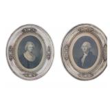 George & Martha Washington Engravings A.B. Walker
