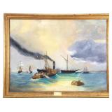 Louis Francois Joseph Tronville (1817-1875) Oil