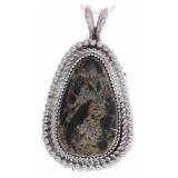 Navajo Cerrillos Turquoise Necklace - Signed