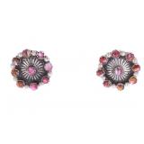 Navajo Clayton Tsosie Sterling MultiStone Earrings