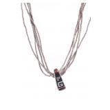 Navajo Alvin & Lula Begay Sterling Inlay Pendant