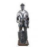 Vintage French Suit of Armor w/ Shield and Sword