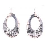 Navajo Tommy Singer Sterling Silver Earrings