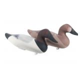 Canvasback Decoy Pair by Patrick Vincenti ca 1980s