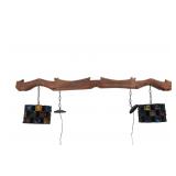 Ca. 1973 Custom Guatemalan Ox Yoke Ceiling Light