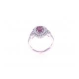 Designer Oscar Freidman Pink Sapphire Ring