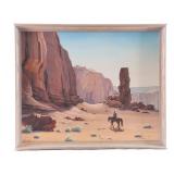 Paul Krapf Oil On Board American Southwest Canyon