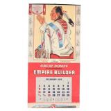 Winold Reiss Empire Builder GNRR Calendar 1956