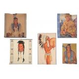 GNRR Winold Reiss Calendar Toppers 1940-50s (5)