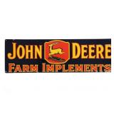 John Deere Reproduction Advertisement Sign