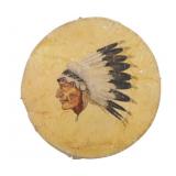 Little Crow Sioux Ledger Drum 1910 ex-C.M. Russell