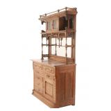 Antique Victorian Era Eastlake Walnut Sideboard