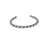 Vintage Pawn Navajo Sterling Rope Bracelet Cuff