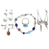 Southwestern Sterling Silver Multistone Jewelry