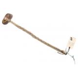 Plains Indians Polychrome Parfleche Stone War Club