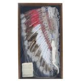 Cherokee Beaded Feathered Headdress Jeff Bluewater