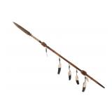 Chippewa Cree Ceremonial Medicine Staff Lance