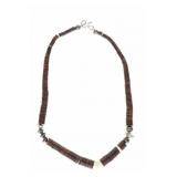 Santo Domingo Pueblo Silver, Bone & Wooden Heishi