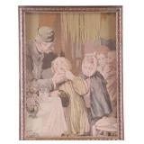 Antique French Tapestry On Board Aprï¿½s Geoffroy