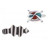 Miniature Acoma & Navajo Effigy Pottery Animals