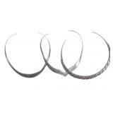 Vintage Taxco Mexico Sterling Choker Necklaces (3)