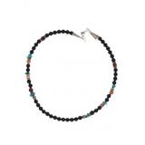Navajo Tommy Singer Sterling Multi-stone Necklace