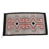 Toadlena Two Grey Hills Pattern Woven Mexican Rug