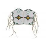 Fort Peck Assiniboine Fully Beaded Mirror Cuffs