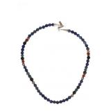 Navajo Tommy Rose Singer Sterling Lapis Necklace