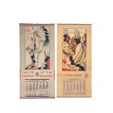 Winold Reiss GNRR Blackfeet Calendars 1933 & 1934