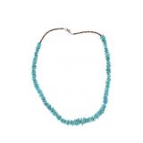 Navajo Sleeping Beauty Turquoise Heishi Necklace